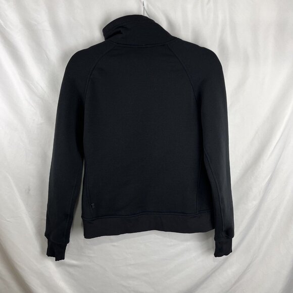 Lululemon Black Fleece-Lined Light Fall Athletic Jacket Women's Size 6 - Picture 6 of 10